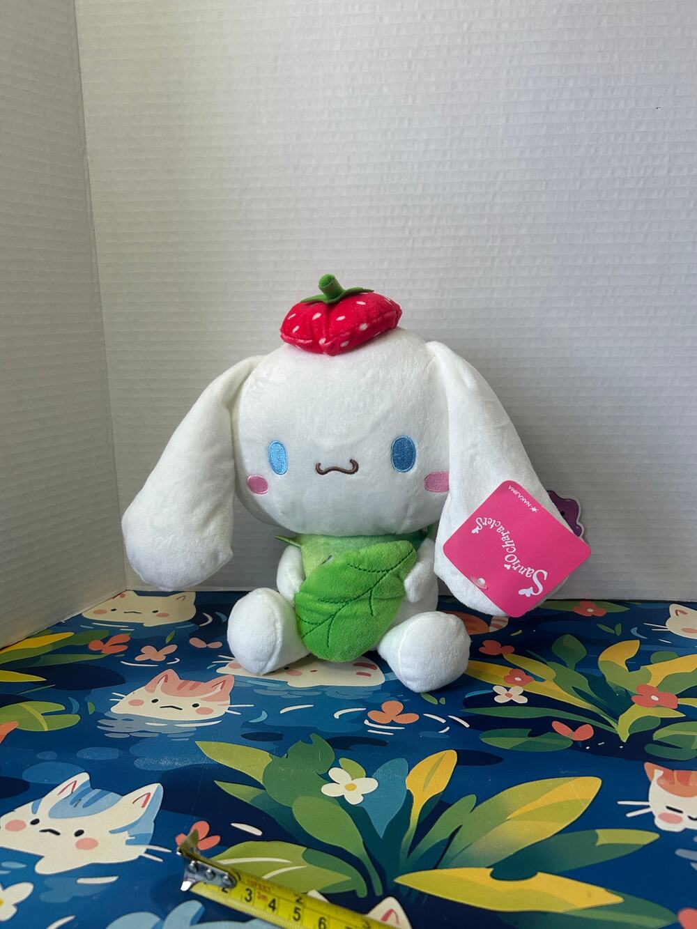 Sanrio Cinnamoroll Strawberry Leaf Plush Stuffed Animal Toy Doll